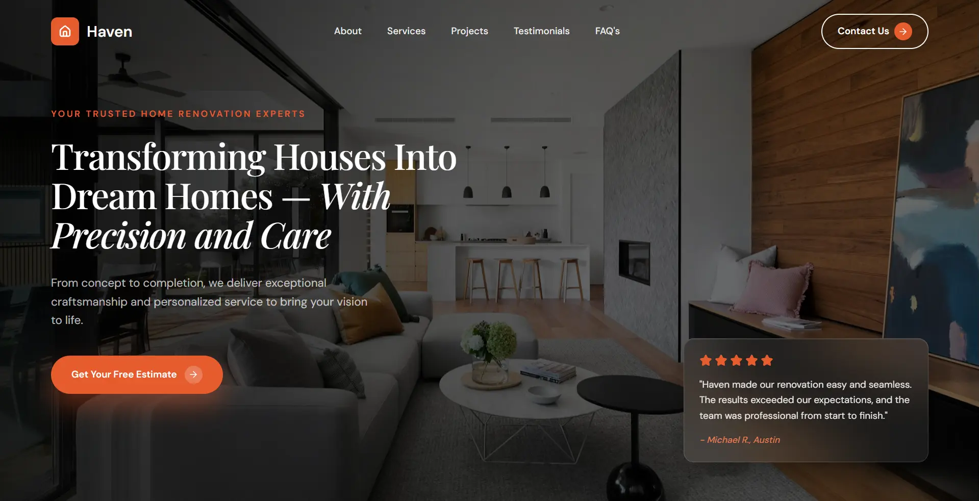 Interior Designer website built by Moradabad Website