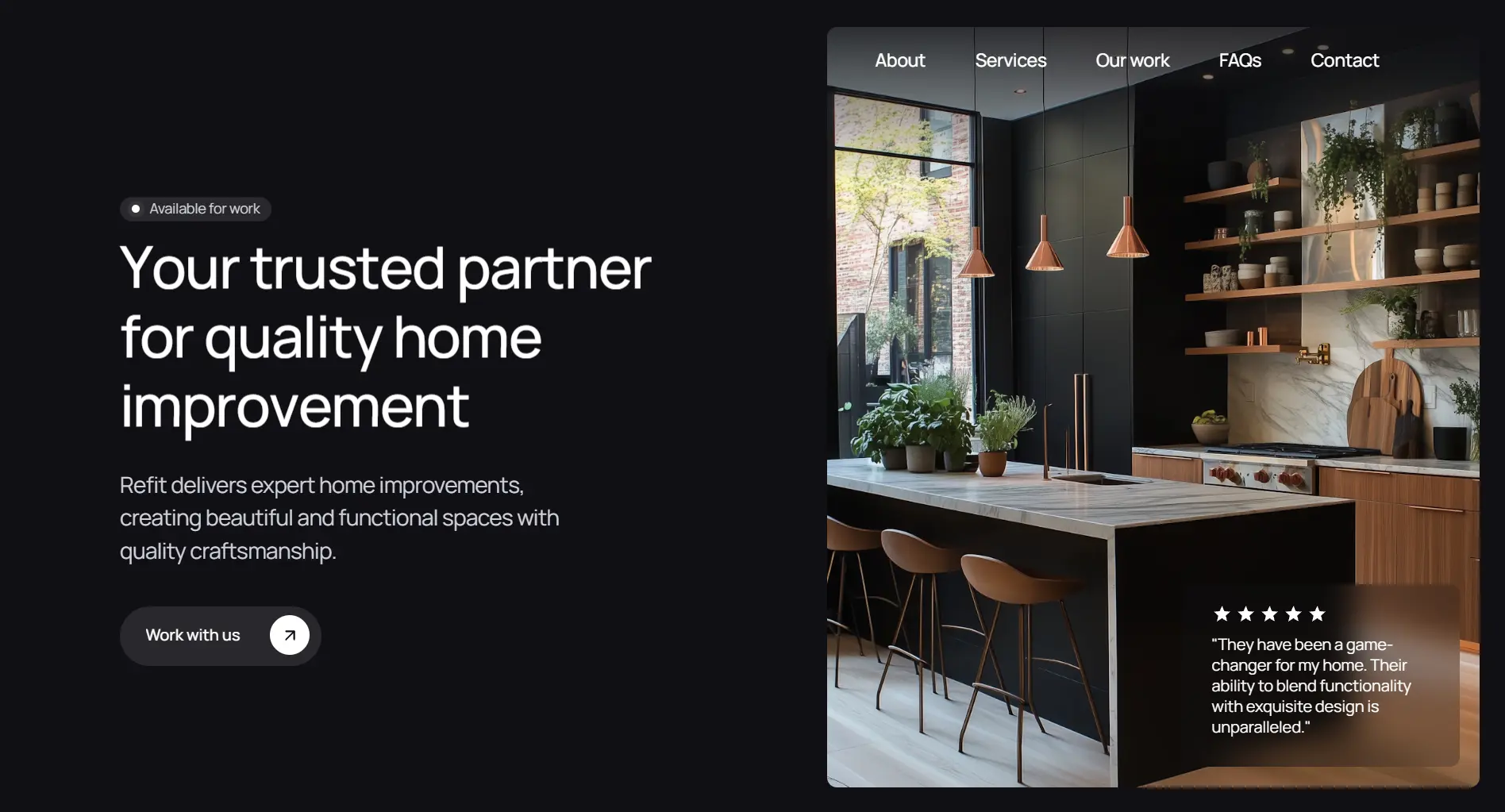 Interior Designer website built by Moradabad Website