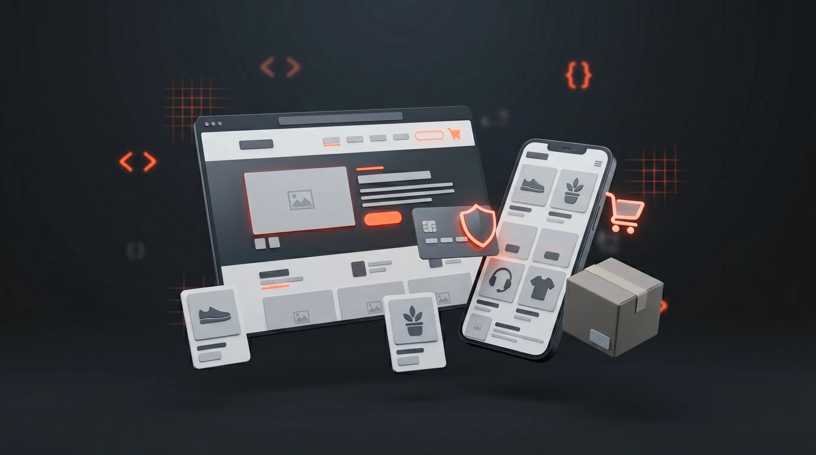 Ecommerce website with product pages and online checkout